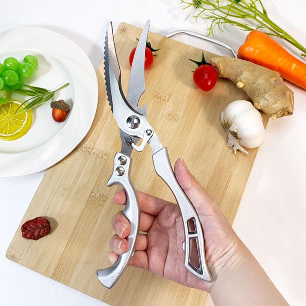 Heavy Duty Stainless Steel Kitchen Shears with Safety Lock