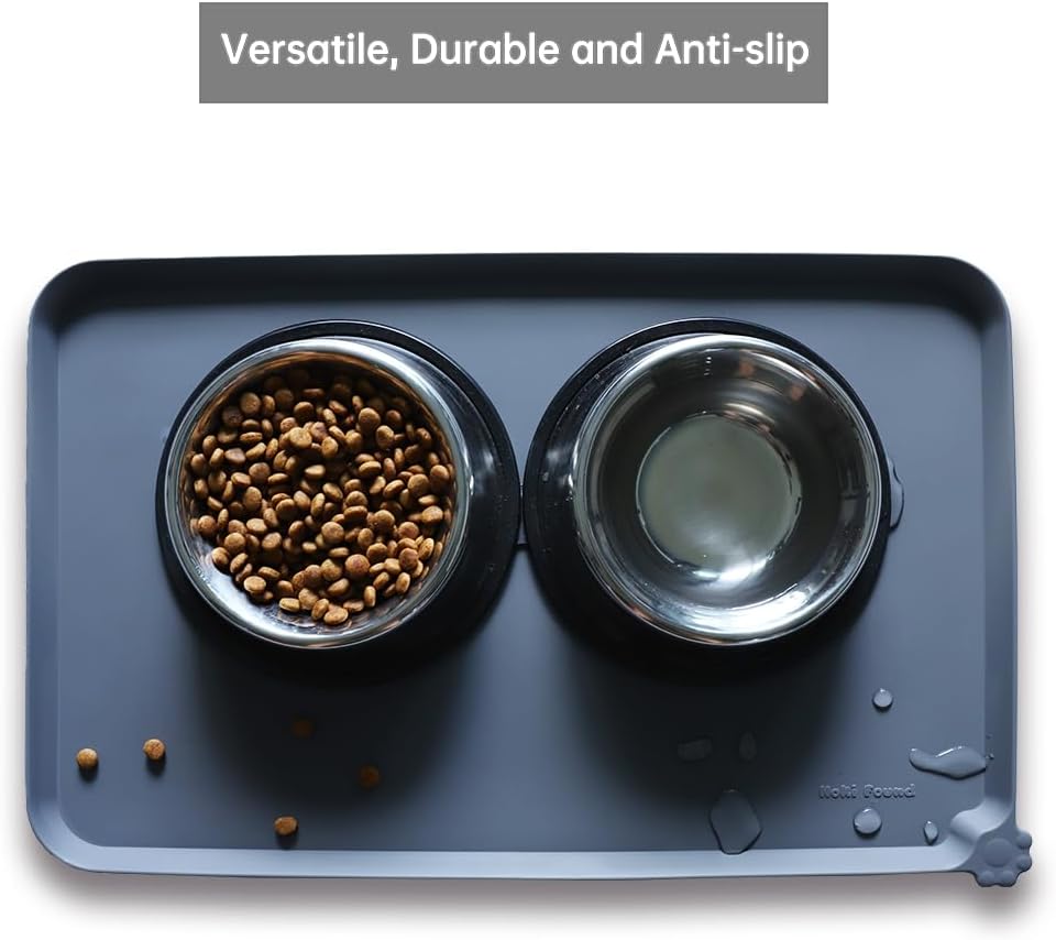 Hoki Found Waterproof Silicone Pet Feeding Mat Non-Slip Tray