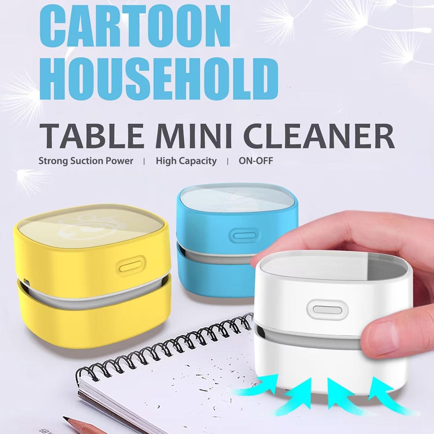 ODISTAR Desktop Vacuum Cleaner Cordless Portable Mini Sweeper