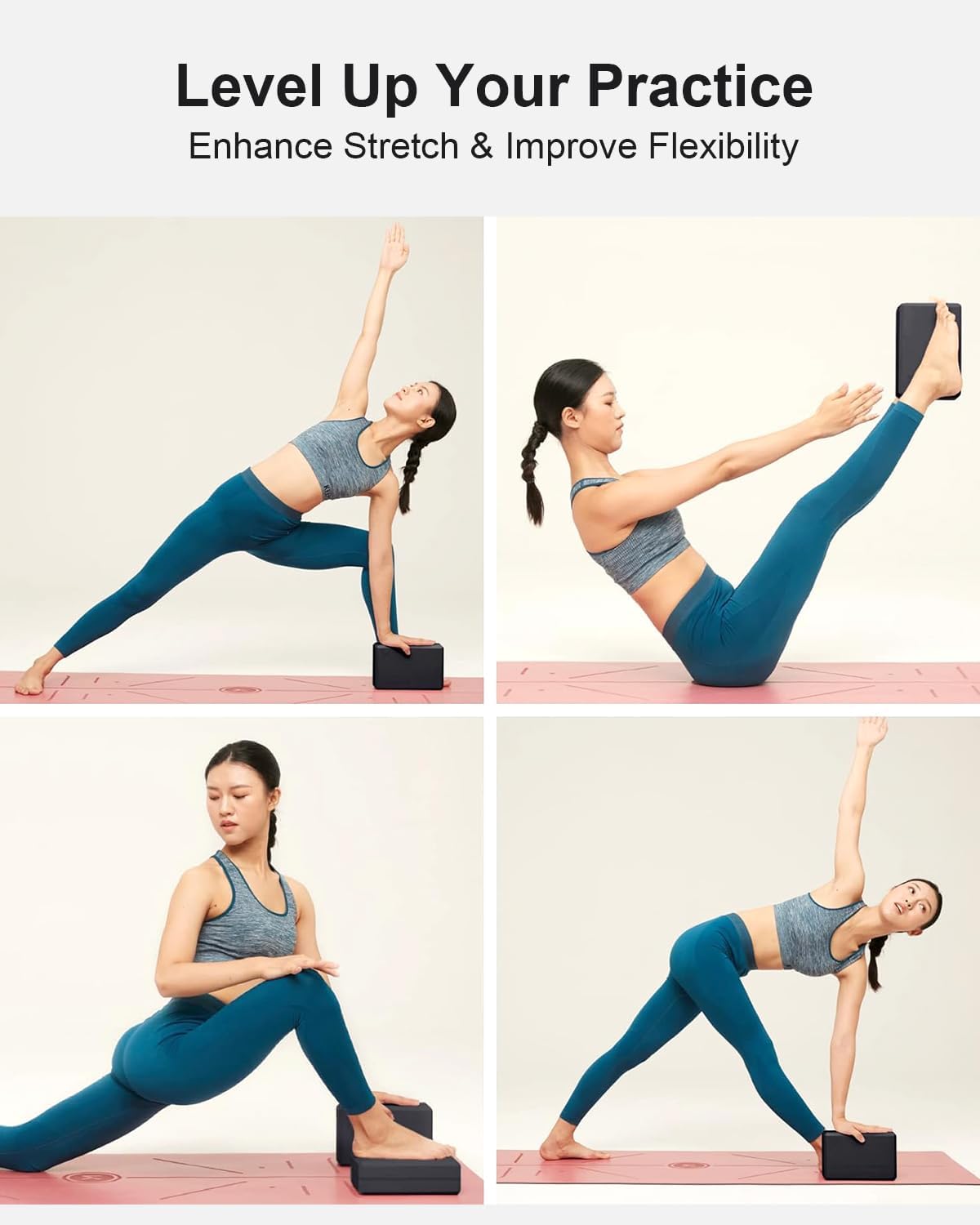 KEEP High-Density EVA Foam Yoga Blocks 2-Pack Set