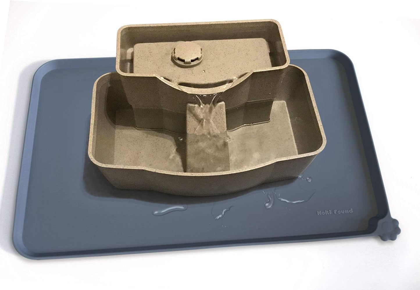 Hoki Found Waterproof Silicone Pet Feeding Mat Non-Slip Tray