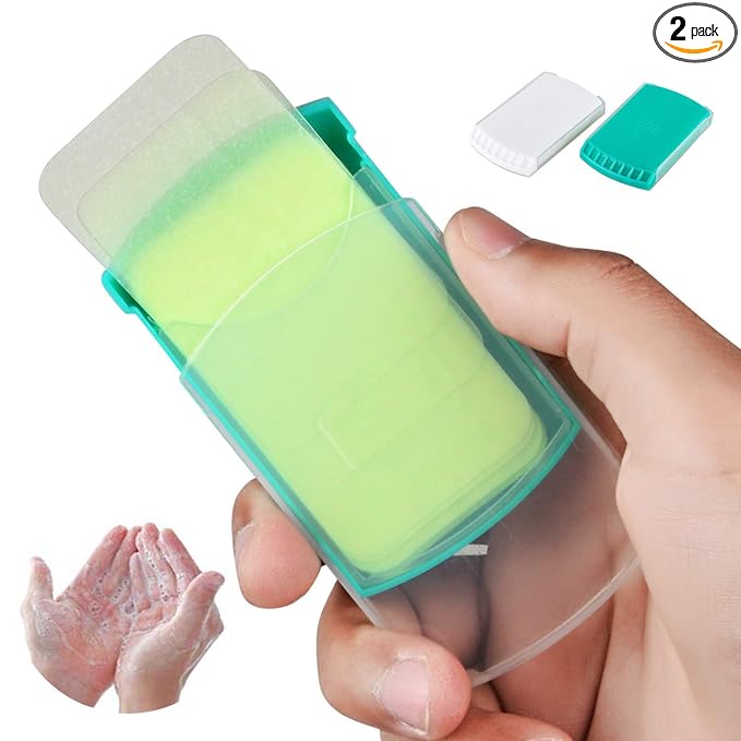 HongyiTime Portable Hand Washing Soap Sheets for Camping Travel