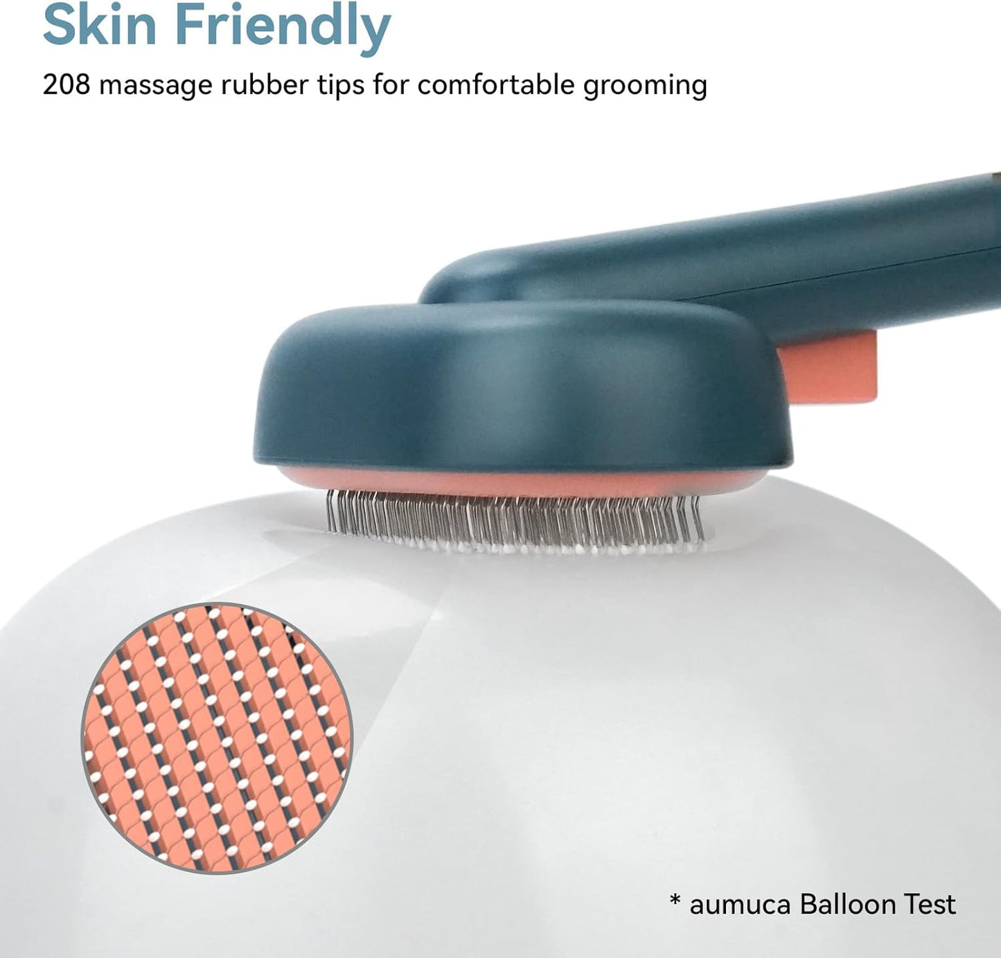Aumuca Self-Cleaning Slicker Brush for Dogs and Cats Grooming Tool