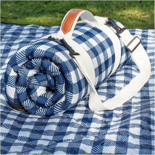 Genovega Waterproof Picnic Blanket 80x80 Inch Outdoor Camping Mat
