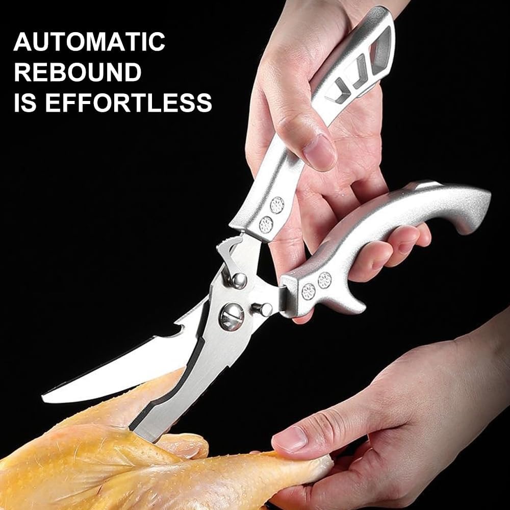 Heavy Duty Stainless Steel Kitchen Shears with Safety Lock
