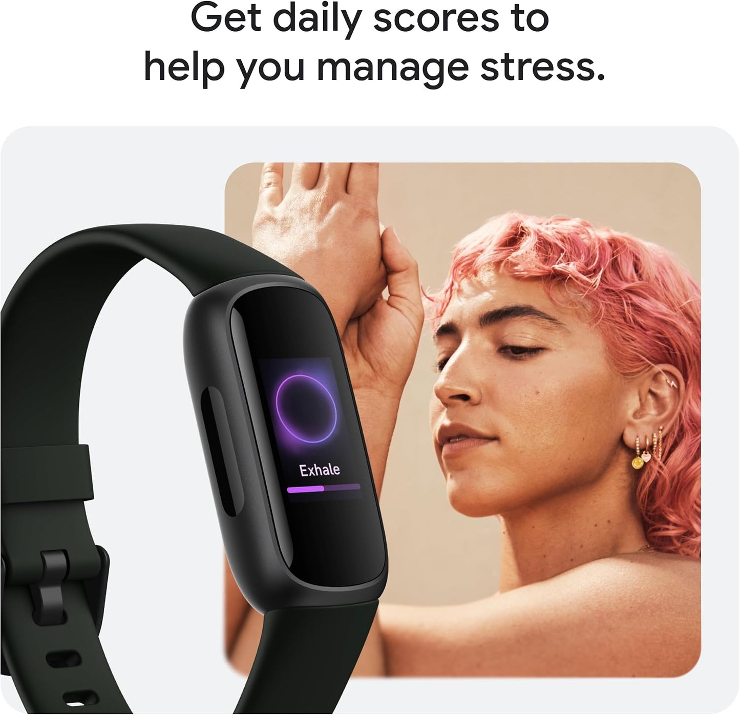 Fitbit Inspire 3 Health & Fitness Tracker with Stress Management
