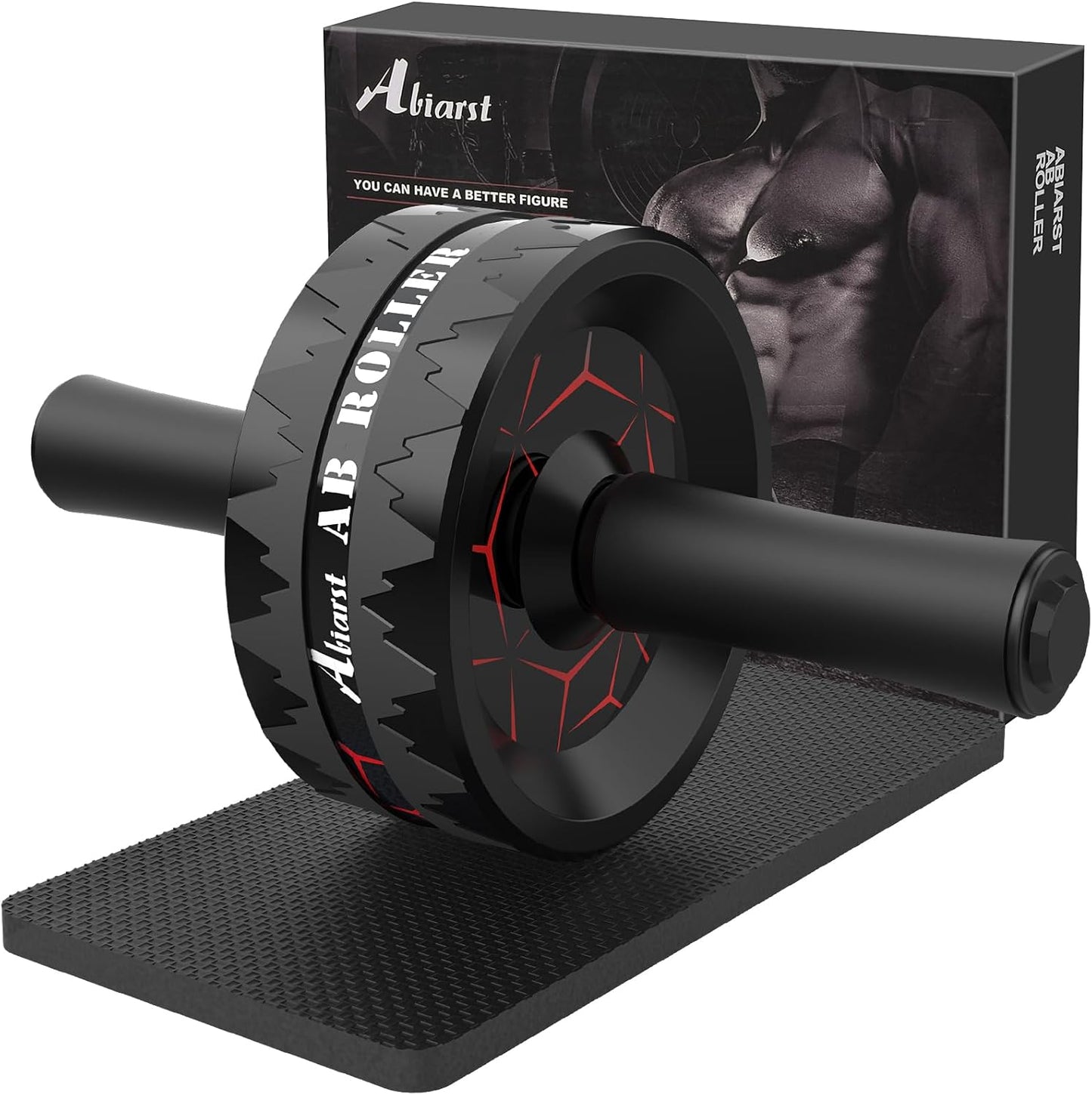 Abiarst Ab Roller Wheel Dual-Wheel for Core Strength Training Black