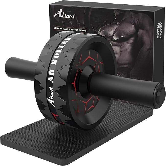 Abiarst Ab Roller Wheel Dual-Wheel for Core Strength Training Black