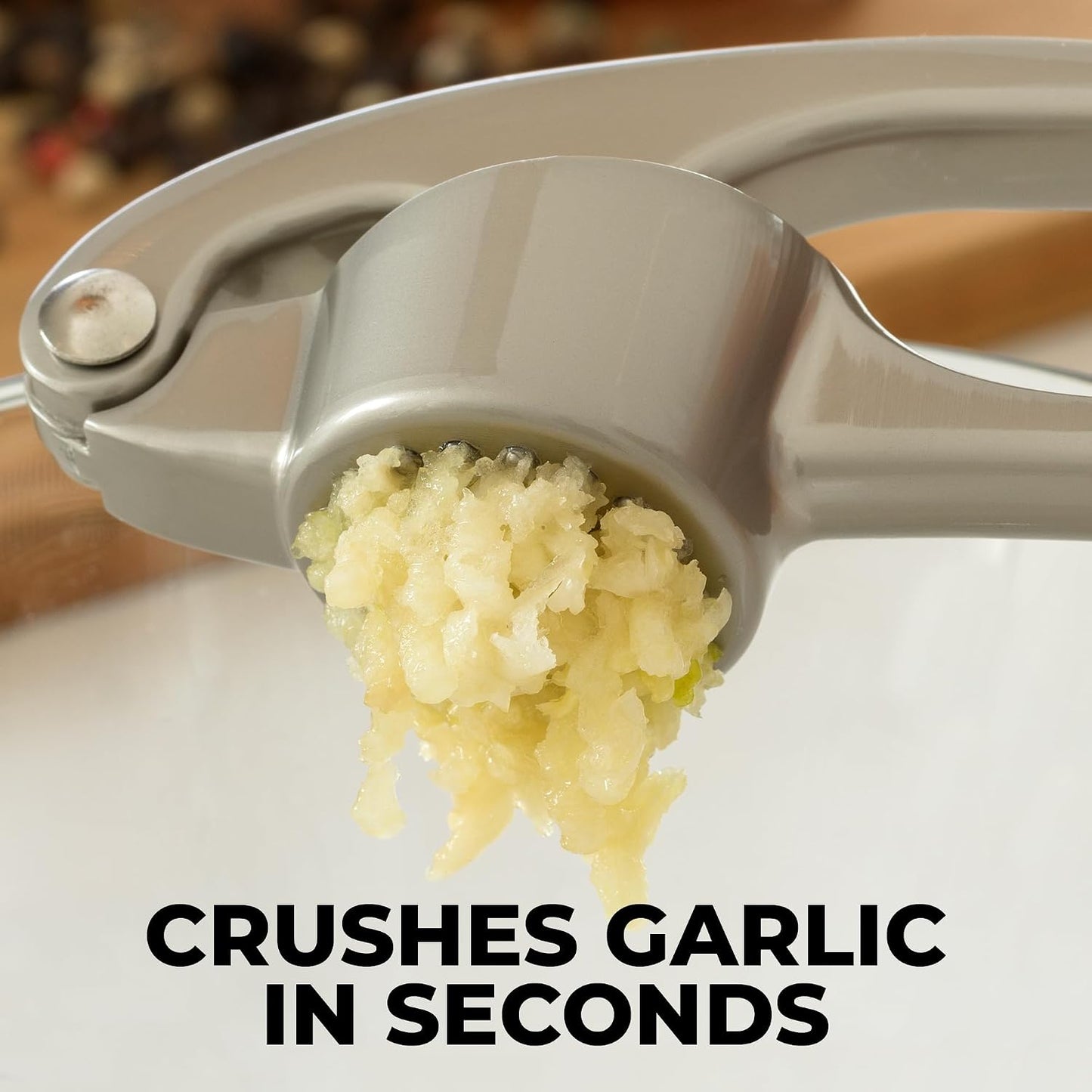 Zulay Kitchen Premium Garlic Press Set Stainless Steel
