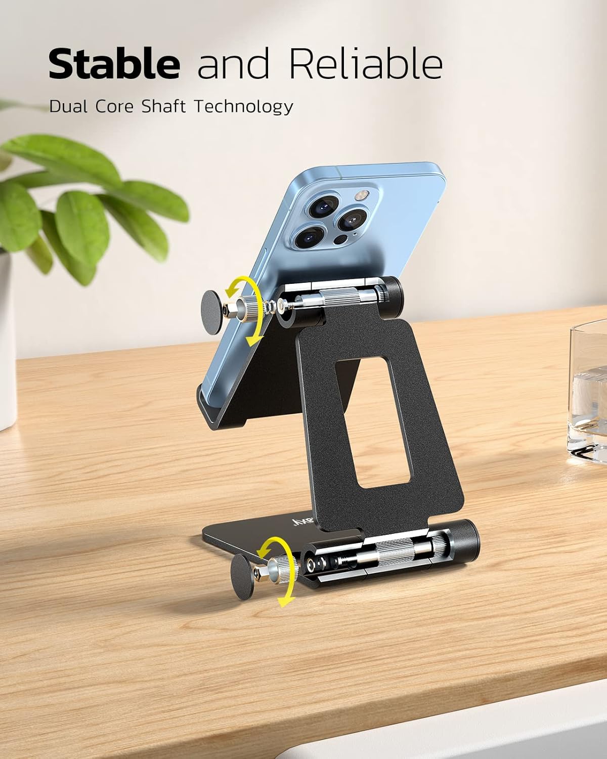 Nulaxy A4 Dual Folding Adjustable Desktop Cell Phone Stand