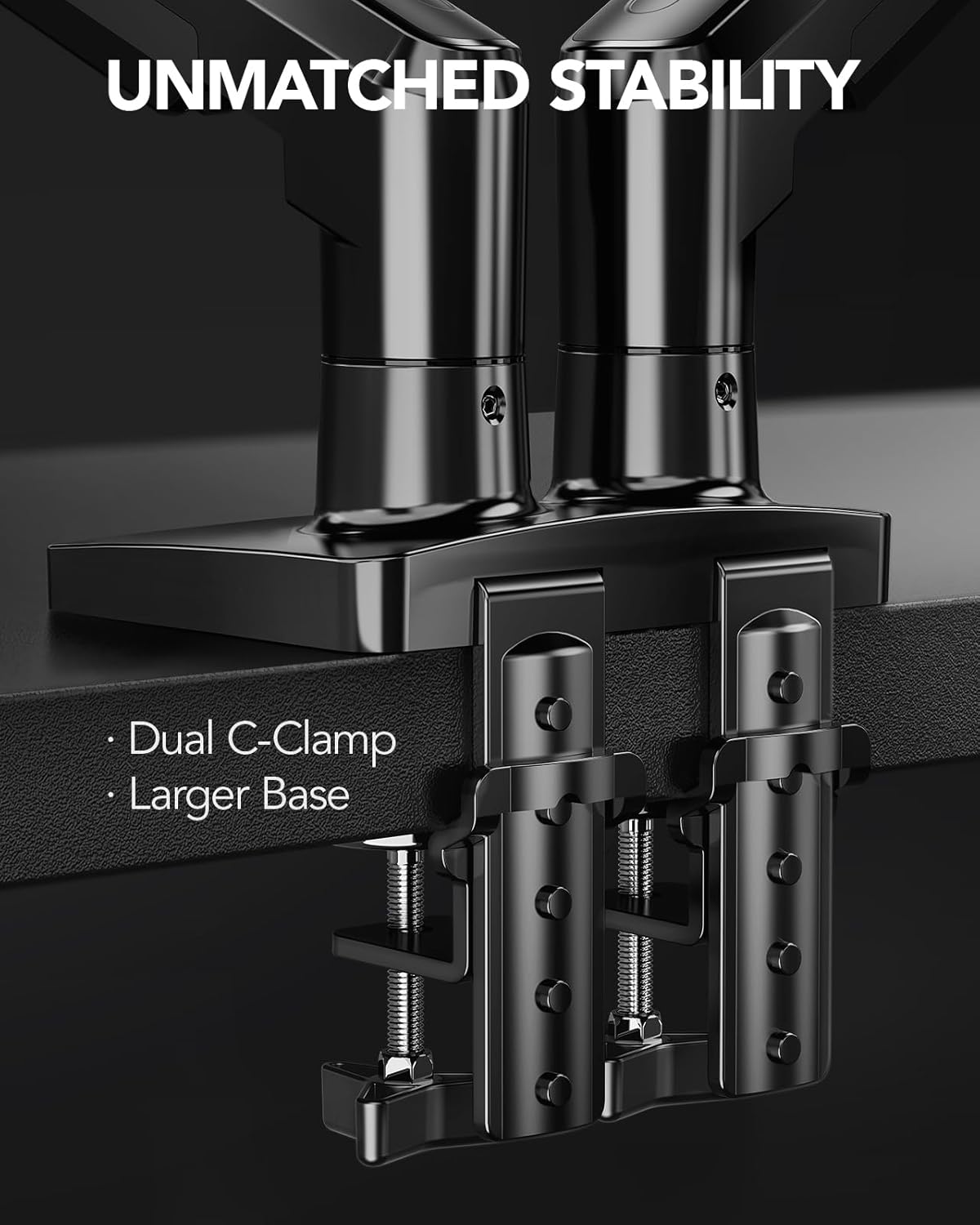 HUANUO FlowLift™ Dual Monitor Stand Full-Motion Desk Mount 13-32"