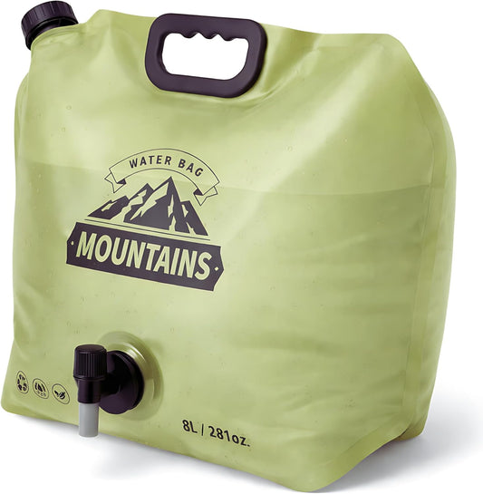 CoreMuse Collapsible Camping Water Container 2 Gallon Spout