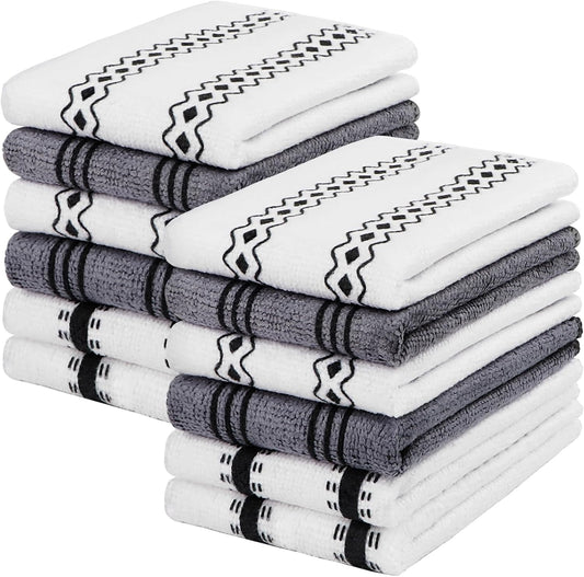HOMEXCEL Microfiber Cleaning Cloths Lint-Free Reusable 12 Pack