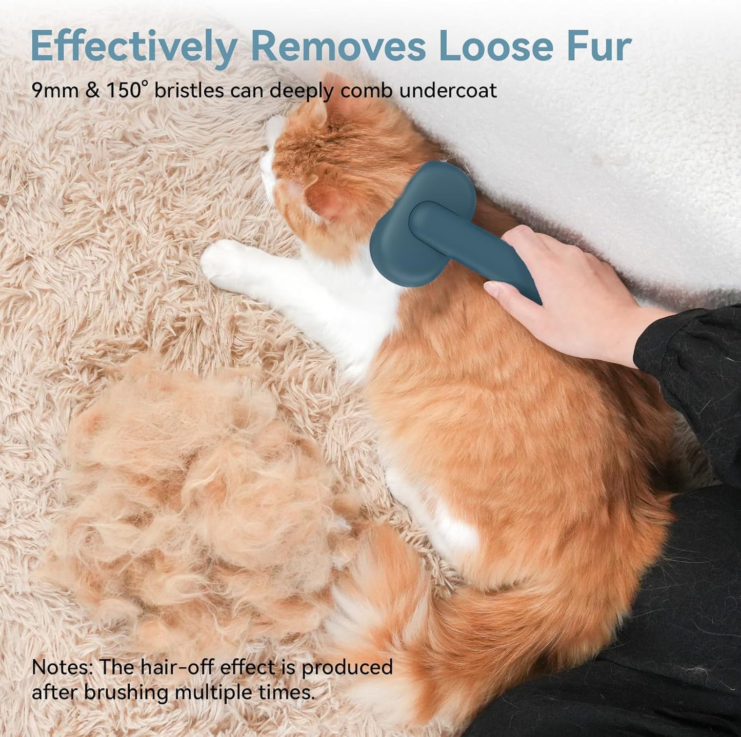 Aumuca Self-Cleaning Slicker Brush for Dogs and Cats Grooming Tool