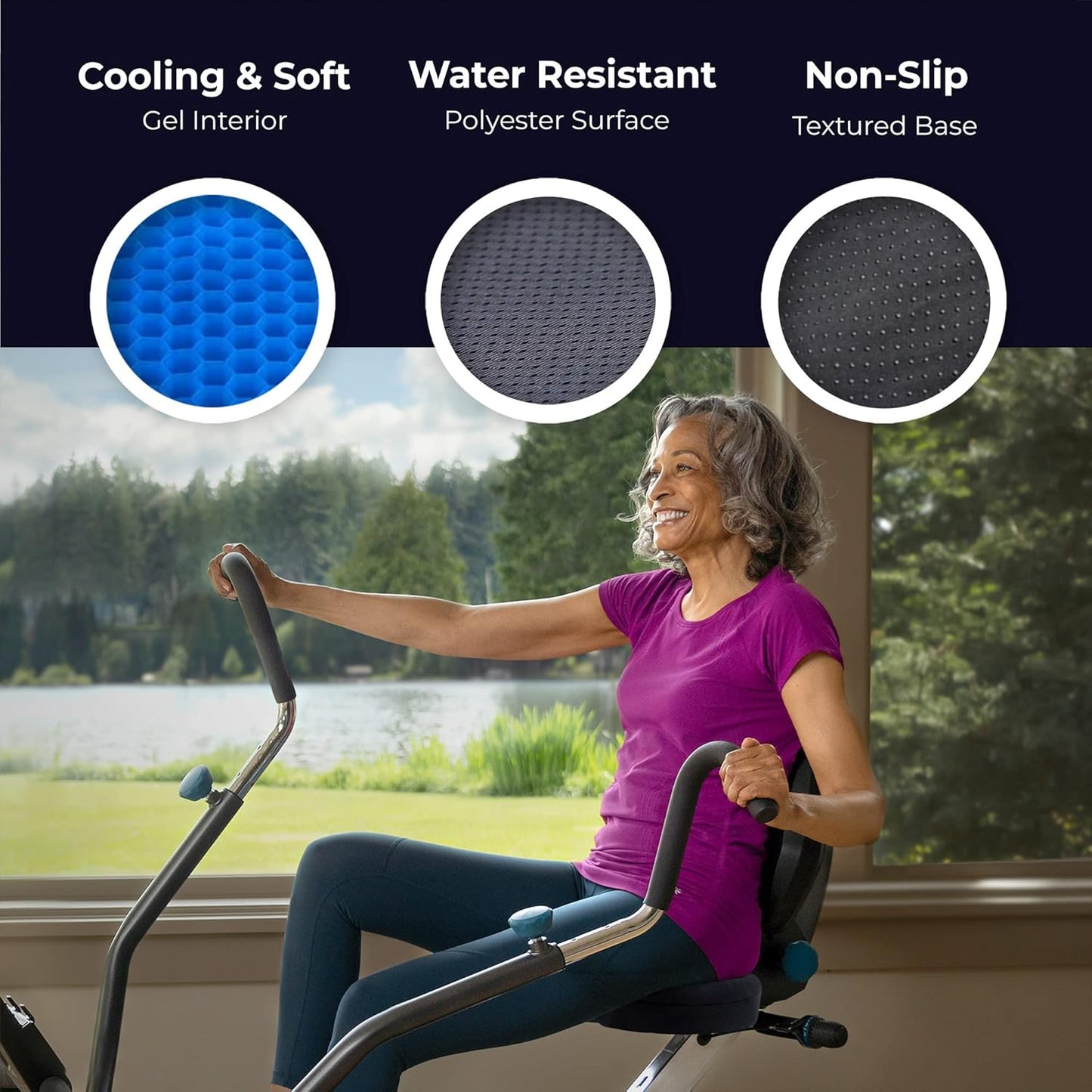 Teeter FreeStep Gel Seat Cushion Cover
