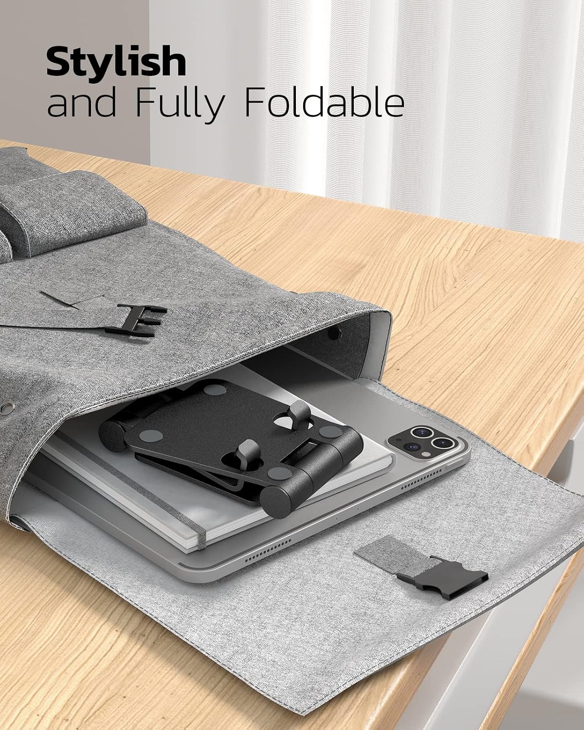 Nulaxy A4 Dual Folding Adjustable Desktop Cell Phone Stand