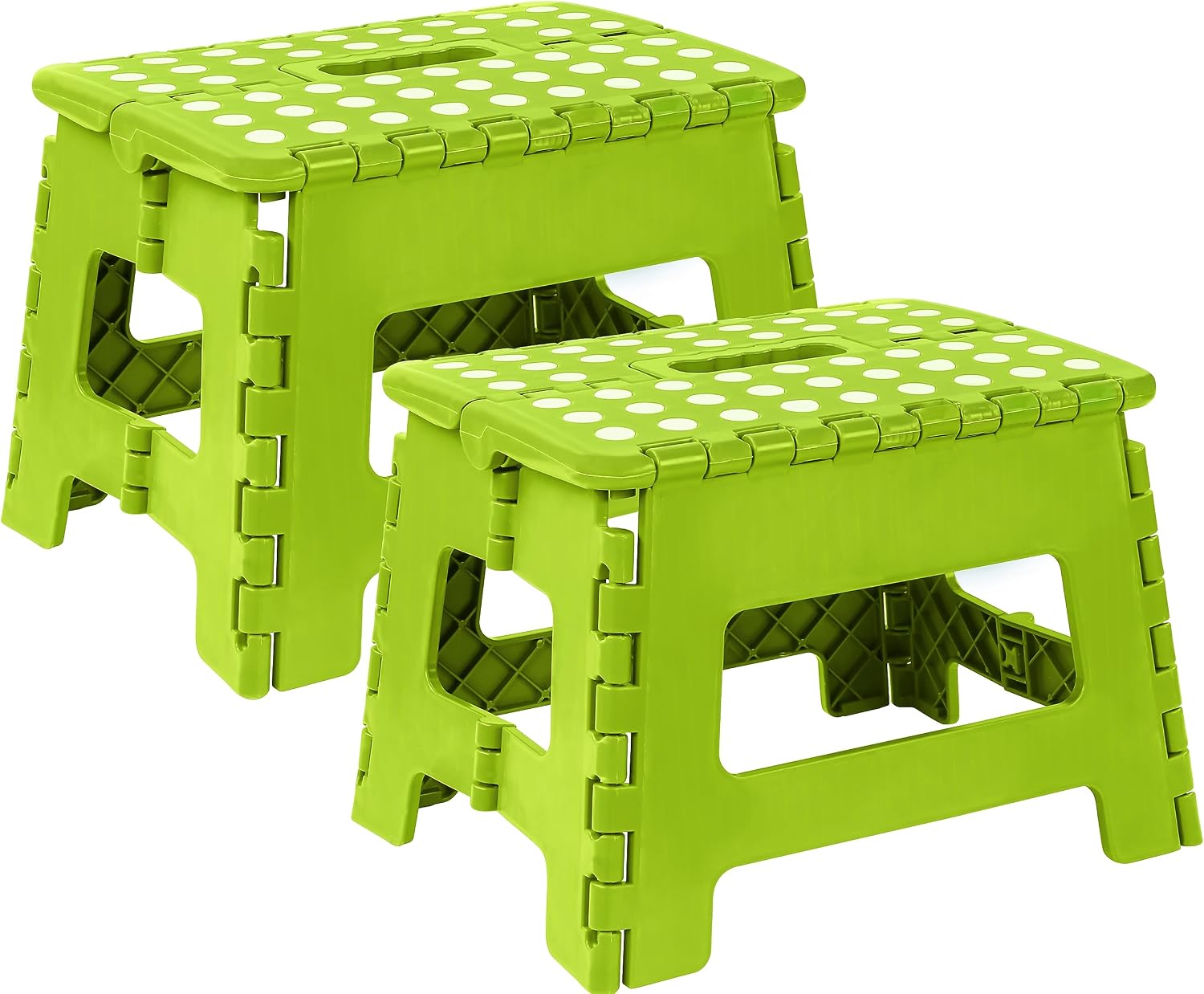 Utopia Home 9-Inch Folding Step Stool Anti-Slip Plastic Green