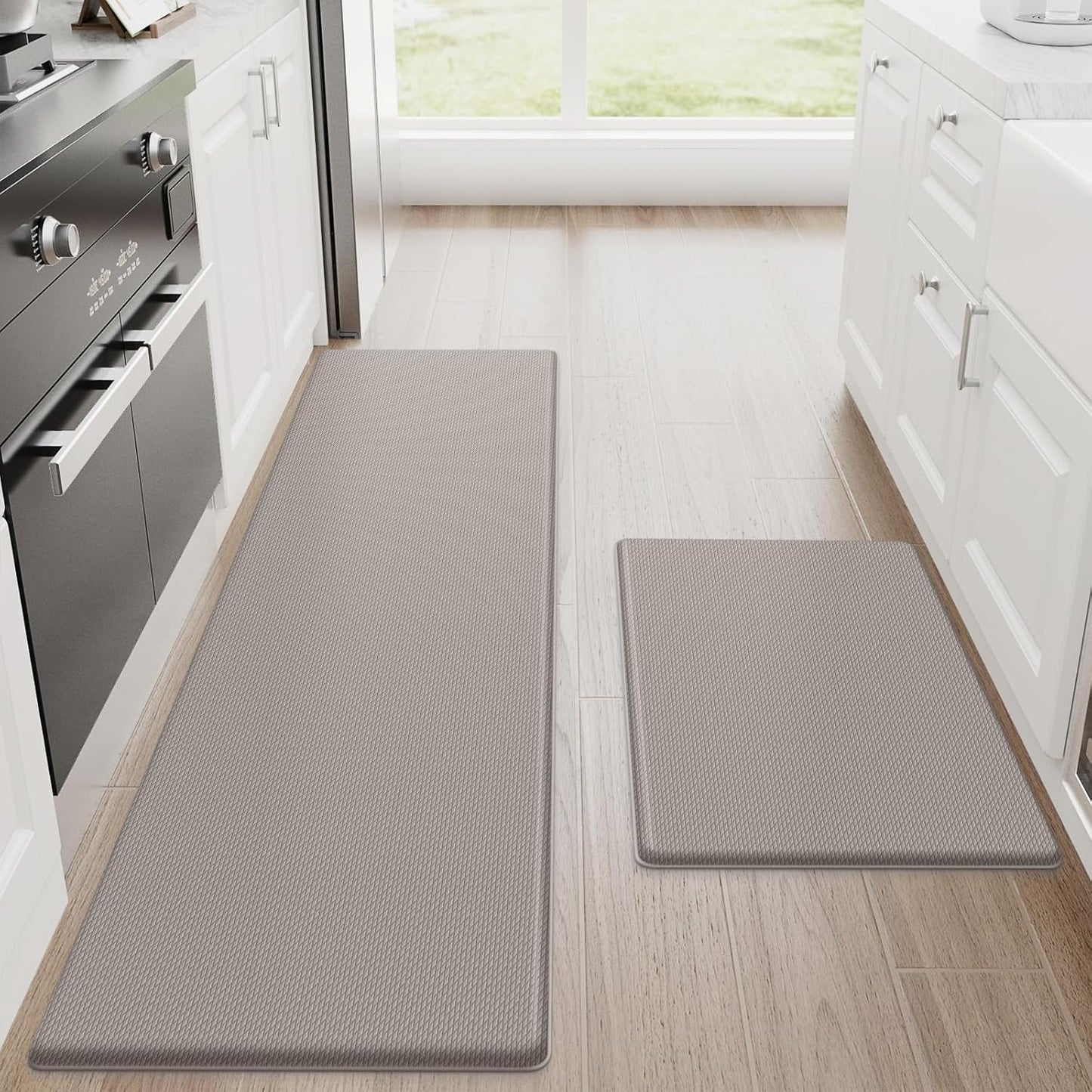StepRite Anti-Fatigue Kitchen Mat 2-Piece Set Non-Slip Waterproof