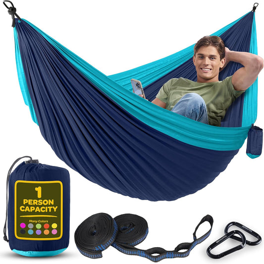 Sewanta Nylon Camping Hammock 400 lb Capacity for Outdoor Travel