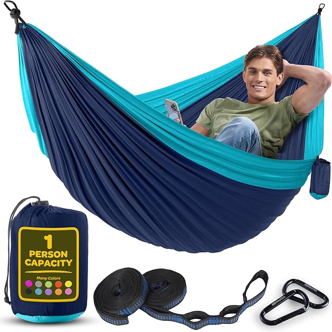 Sewanta Nylon Camping Hammock 400 lb Capacity for Outdoor Travel