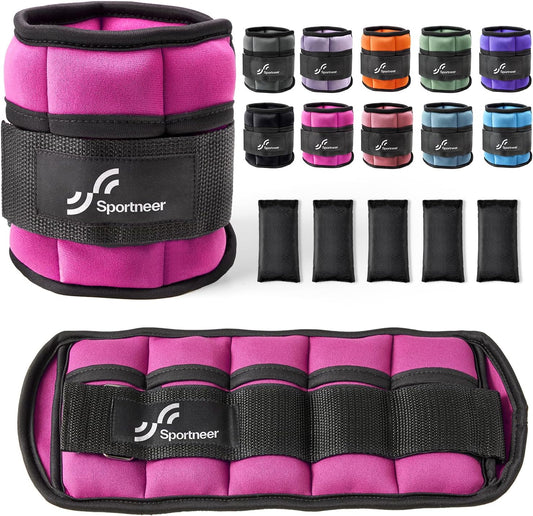 Sportneer Adjustable Ankle Weights Set 2-10 lbs 1 Pair