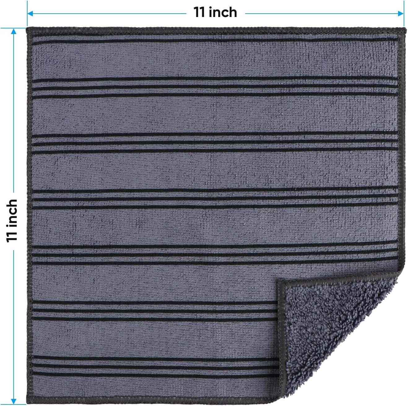 HOMEXCEL Microfiber Cleaning Cloths Lint-Free Reusable 12 Pack