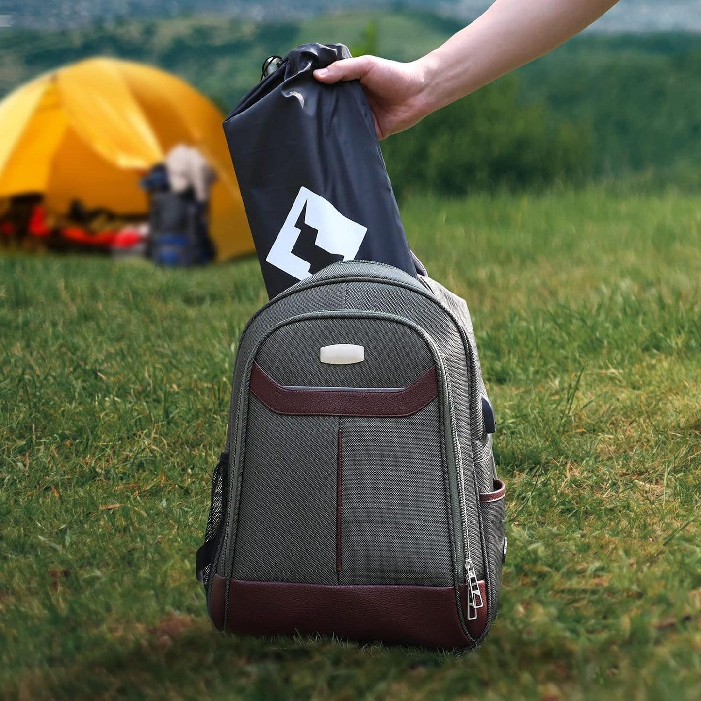 VILLEY Portable Folding Camping Table Ultralight Aluminum 16-inch