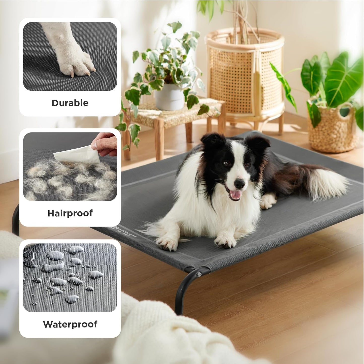 Bedsure Elevated Cooling Pet Cot Breathable Teslin Mesh